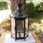 Laterne, Windlicht für Kerze groß nach der Reparatur